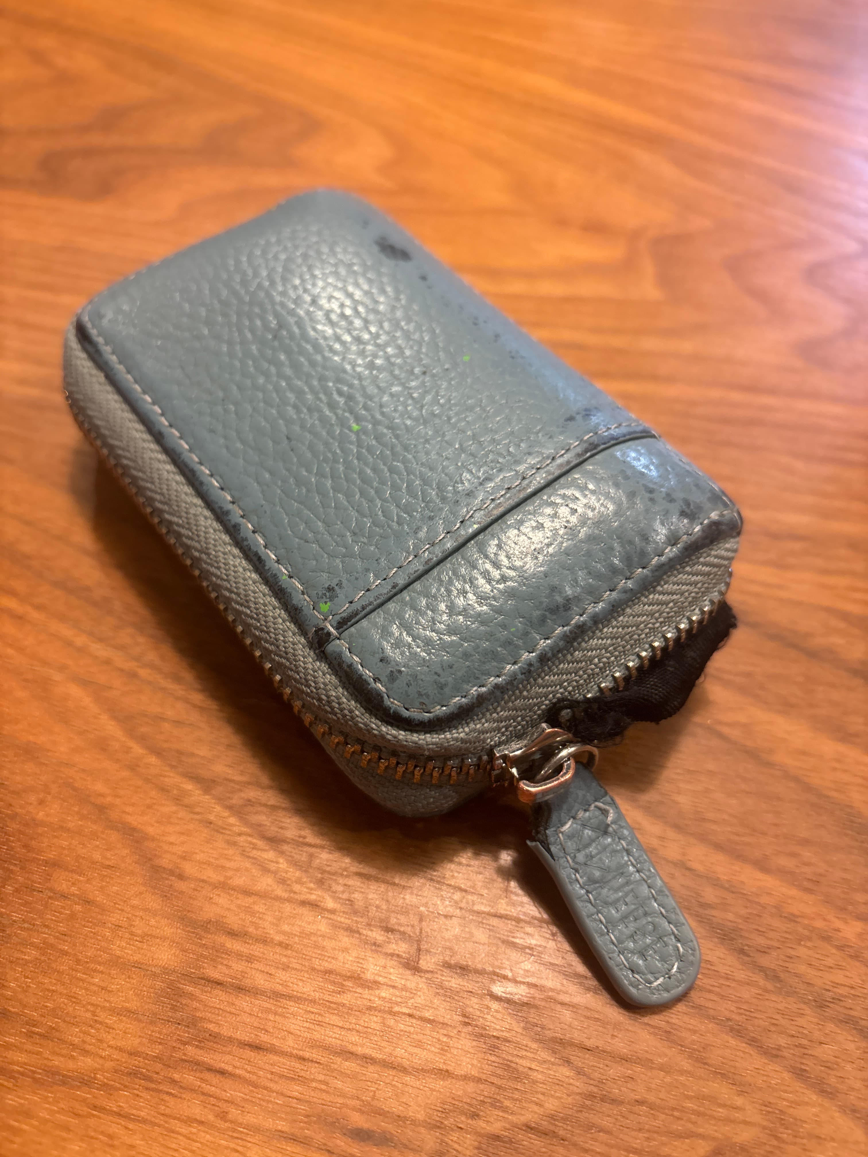 コンパクト ラウンドファスナー カードケース ミニ財布 - Image 1