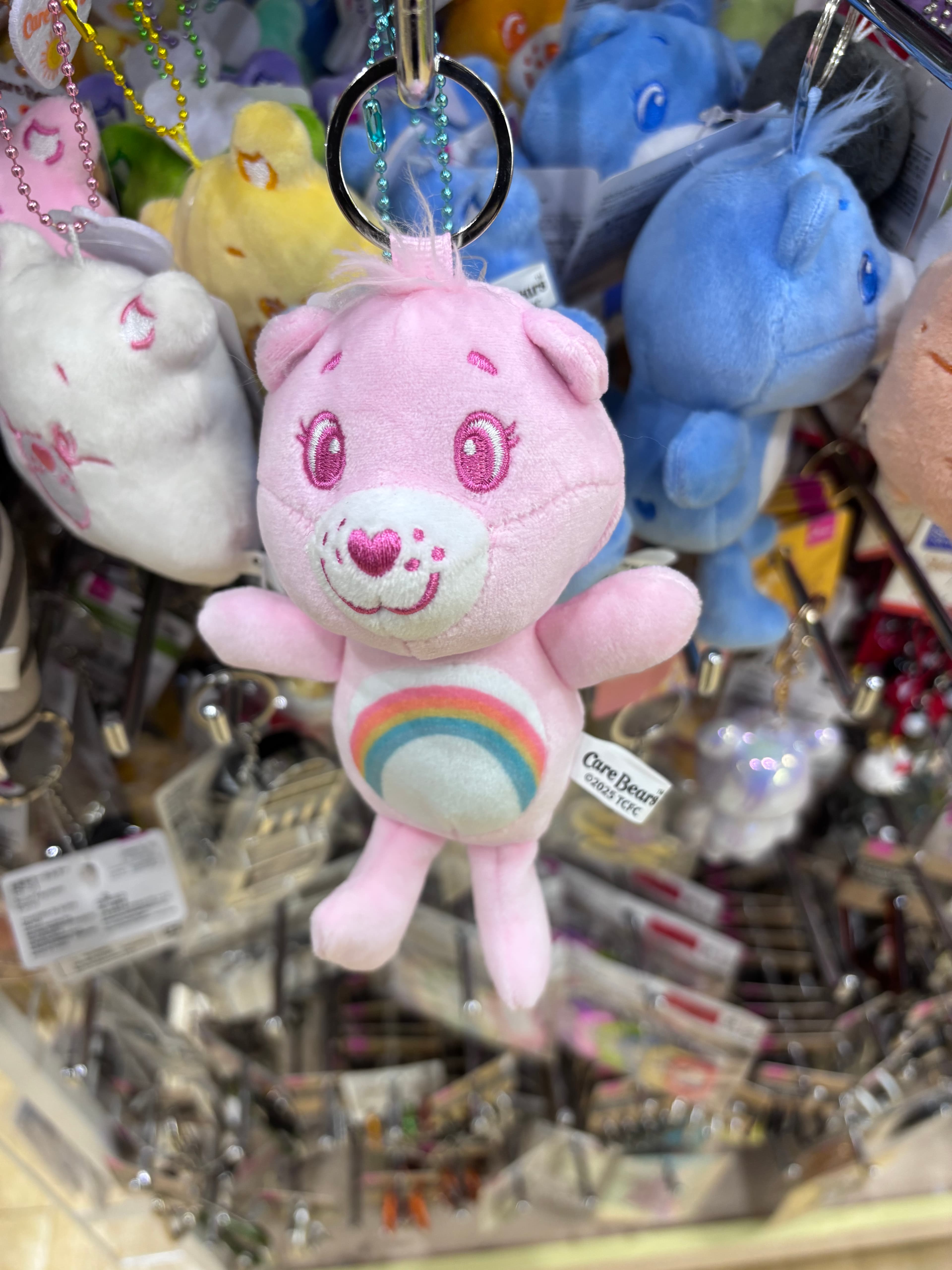 ダイソーケアベアぬいぐるみキーホルダー - Image 1